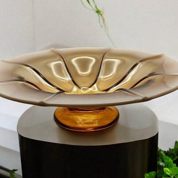 Fenton Cameo Opalescent #857-11" Flared Footed Console Bowl 1926-1927 - Picture 1 of 13